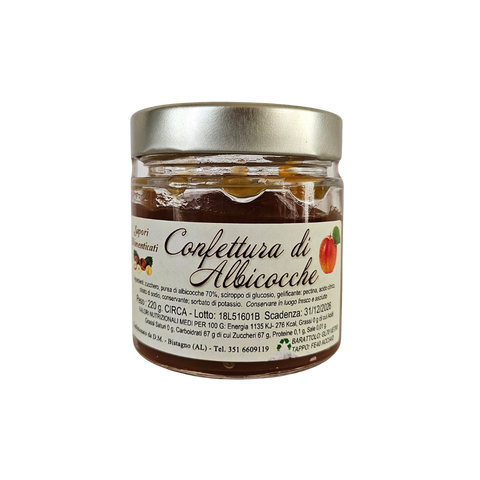 Confettura di Albicocca (220gr) - Abrikozen-confituur