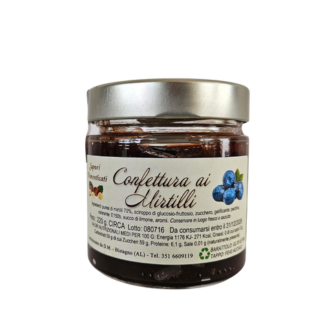 Confettura di Mirtilli (220gr) - Bosbessen-confituur