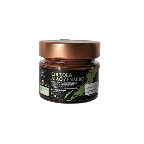 Coccola allo Zenzero 100 g (Choco Pasta 62% Hazelnoten en Gember)